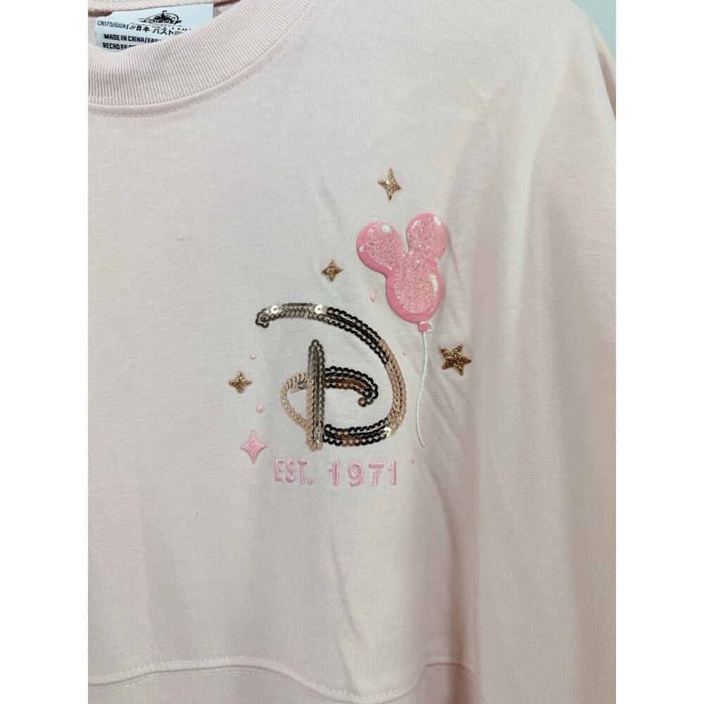 2026 Disney Spirit Jersey Walt Disney World Pink Balloon Long Sleev Sweatshirt L - Picture 7 of 13